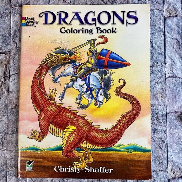 Dover Coloring Books Set of 3 Dragons Butterfly Fairies Mermaids Fantasy Fun - Picture 2 of 7